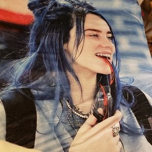 🔥💚BILLIE EILISH Customized Flannel Blanket Plush